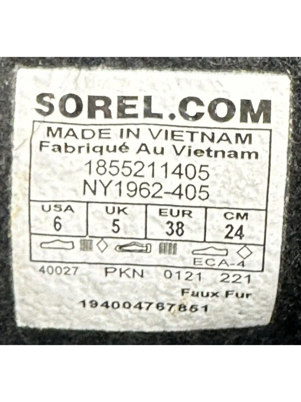 Sorel Yoot Pac Snow Boots Youth 6 Blue Waterproof Faux Fur Warm Winter Unisex